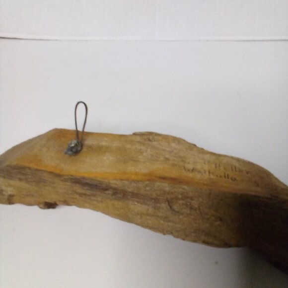 Vintage Rustic Hand Carved Wooden Old Man Face Hanging Figure 10.5" - Picture 13 of 15